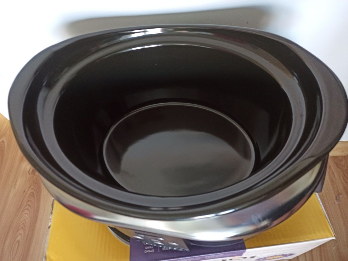 Wolnowar crockpot 5.7 l kamionkowa misa do piekarnika