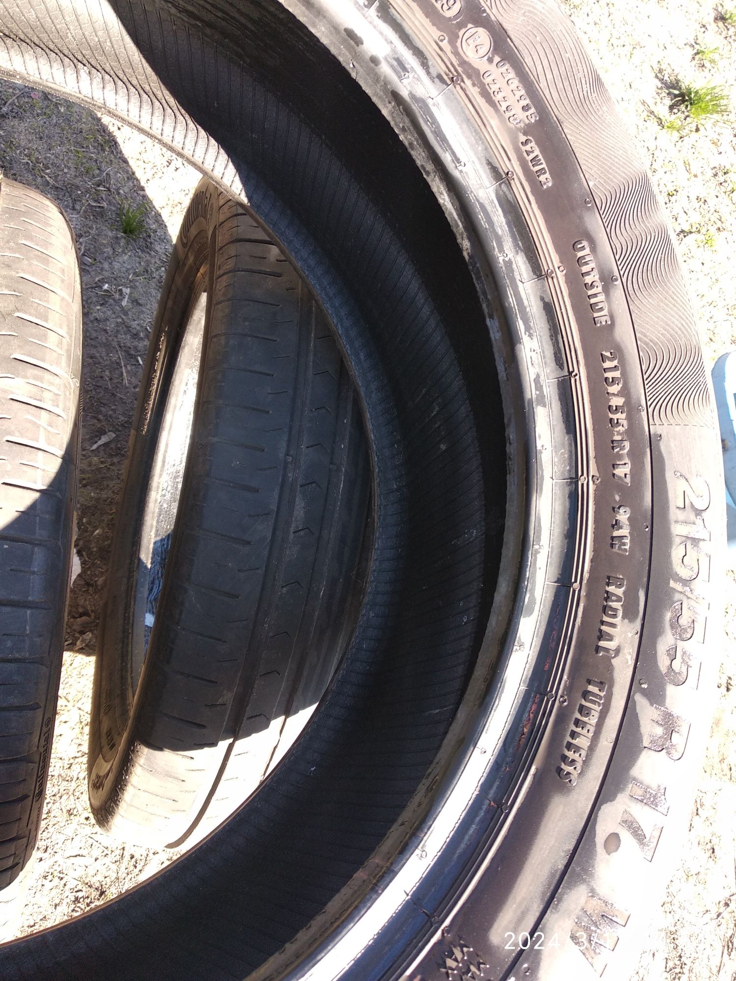 Резина летняя continental 215/55R17W