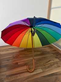 Nowy duży parasol Doppler tęczowy - tęcza