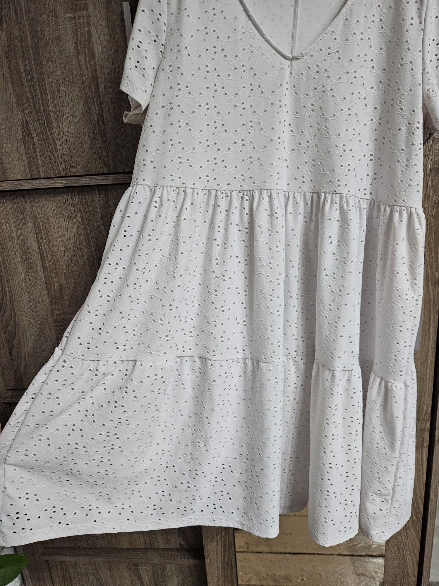 Sukienka boho biała r. XXL beloved