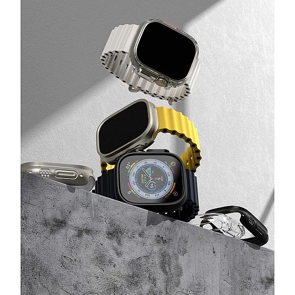 Etui Ringke Slim 2-pack do Apple Watch Ultra (49 mm) Clear & Titanium