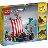 Lego Creator 31132 Корабль викингов и Мидгардский змей. В наличии