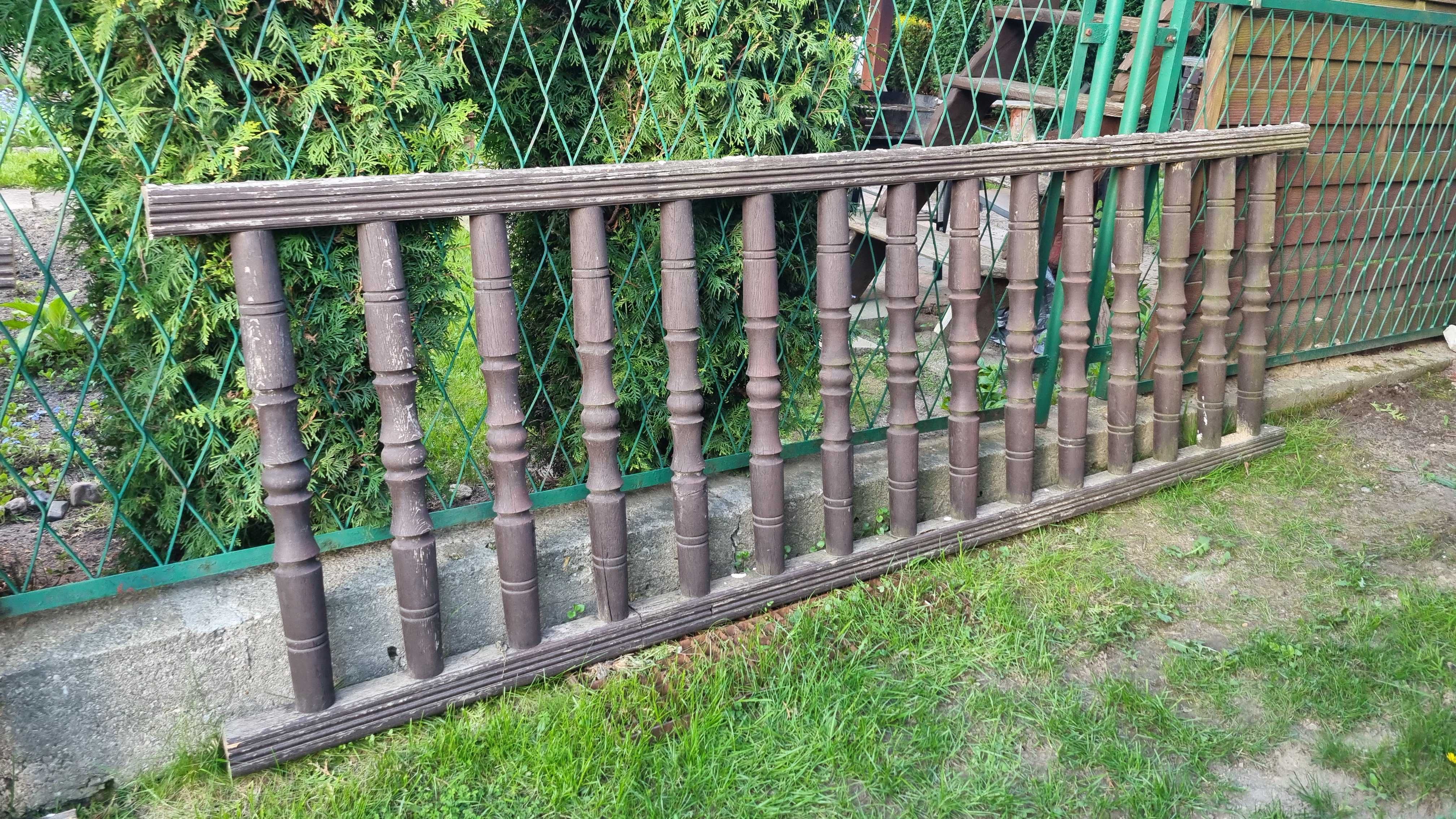 Balustrada drewniana solidna mocna balkon/taras