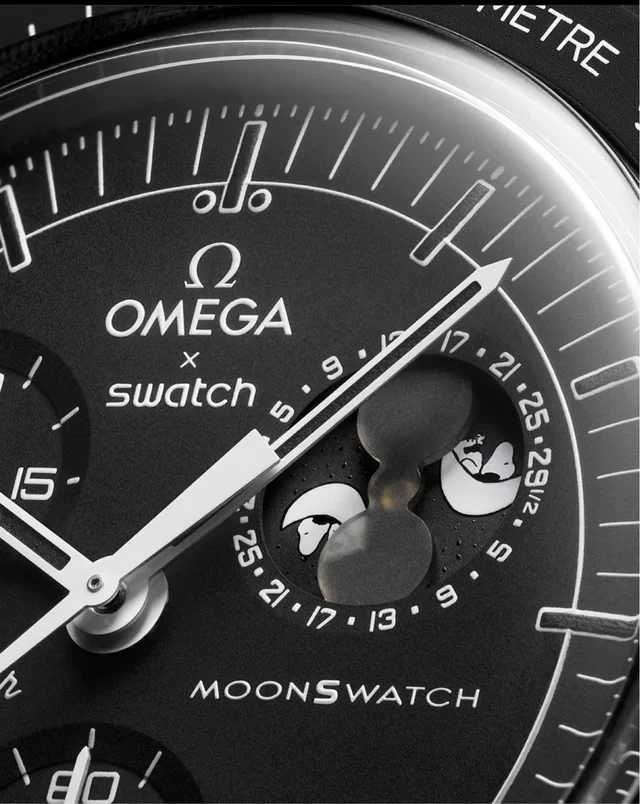 Omega swatch moonphase snoopy relogio