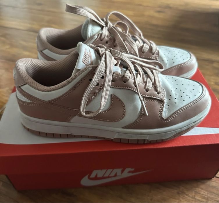 Buty NIKE dunk low Biel/Rose Whisper
