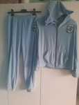 Dres welurowy blekitny 152