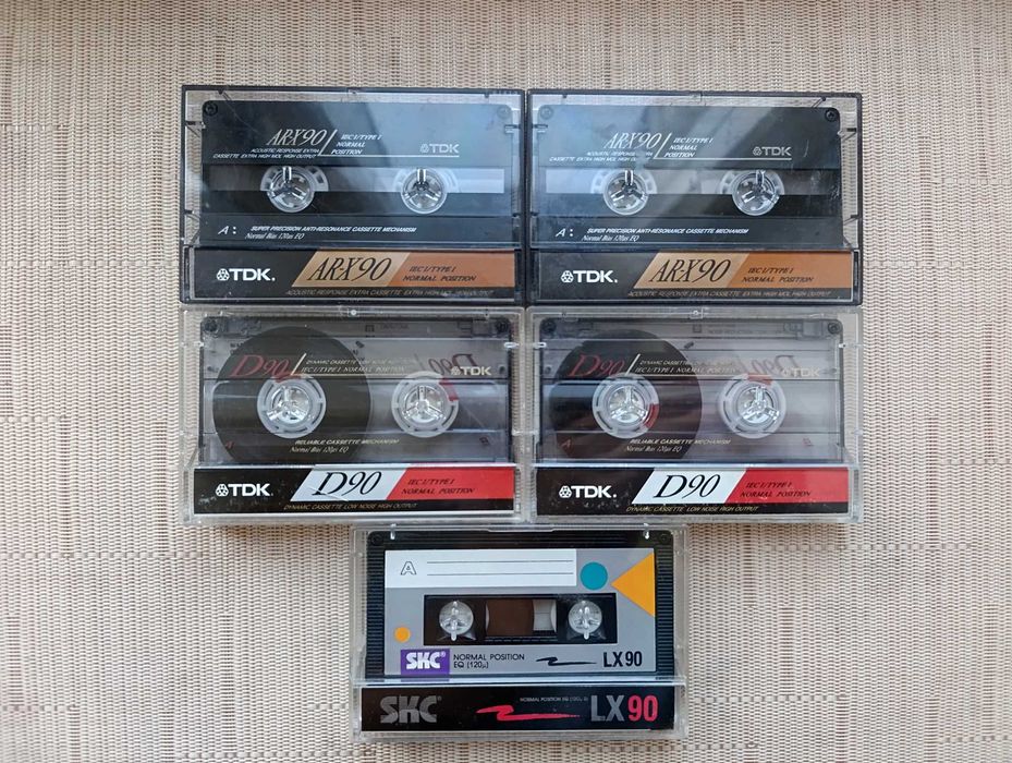 Аудиокассеты Basf, SNC, TDK, SKC, Maxell,Sony,Toshiba, Hitachi, Denon.