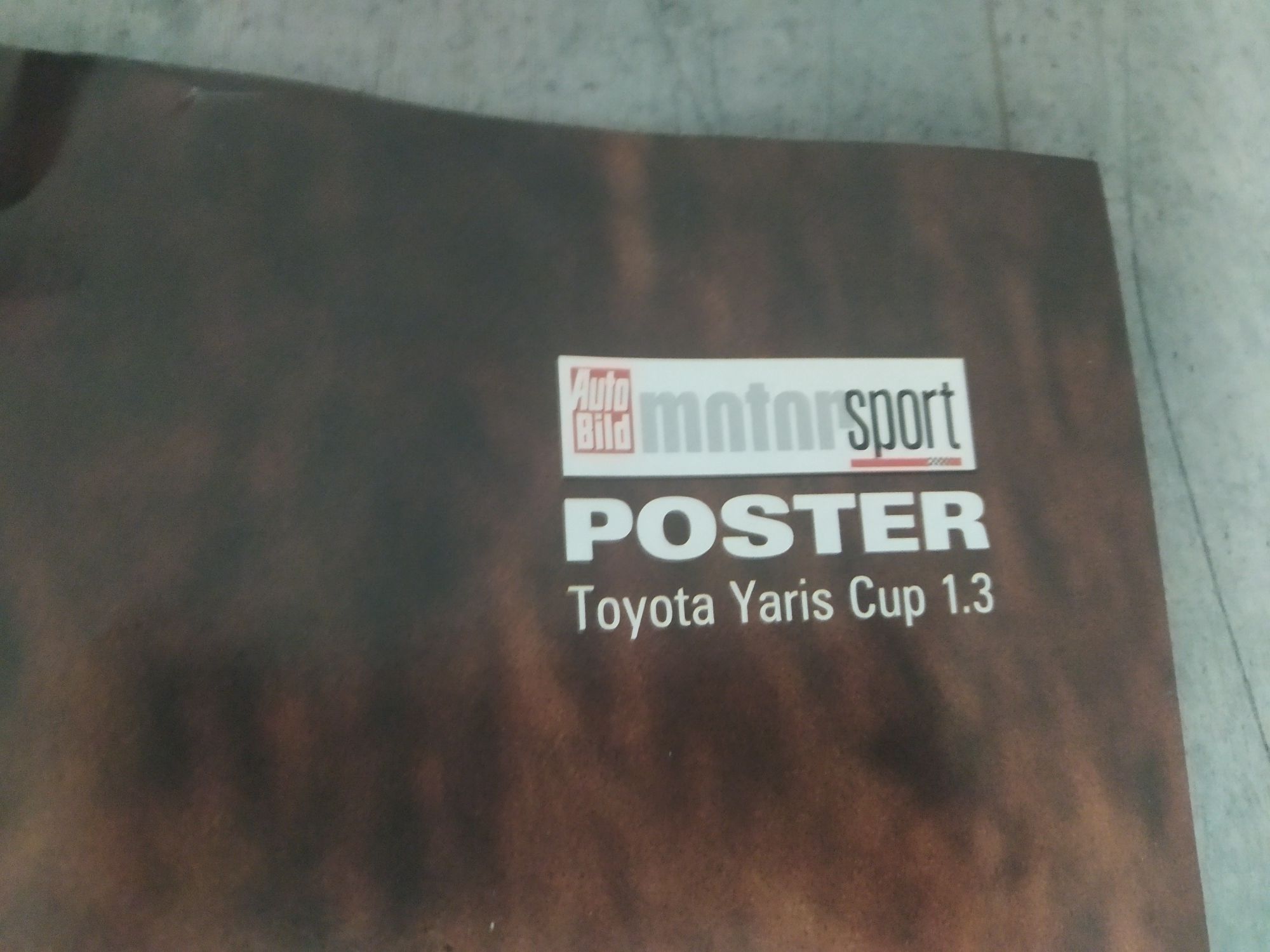 2001 Toyota Yaris CUP Plakat Nowy Retro 22 lata