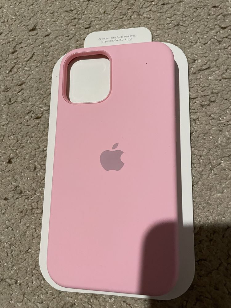 Новий рожевий чохол для дівчини на айфон/Iphone 12 mini з magsafe