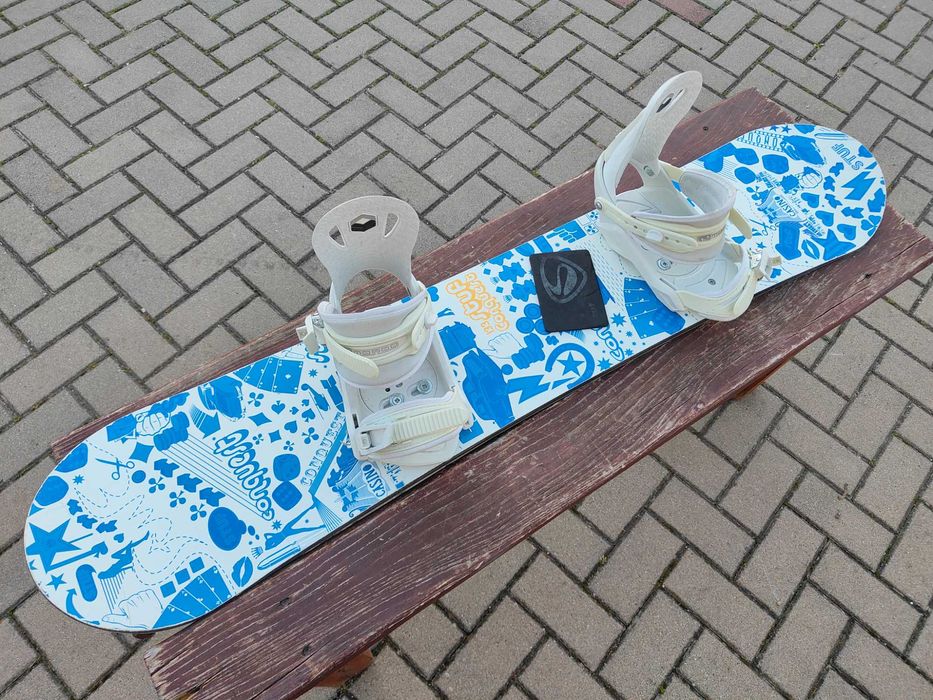 Deska snowboardowa 133 Stuf Conquest wiązania F2 Snowboard 133