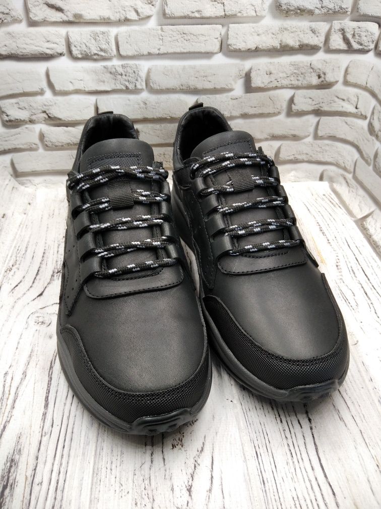 Мужская кожаная обувь мужские кожаные кроссовки на шнурках
