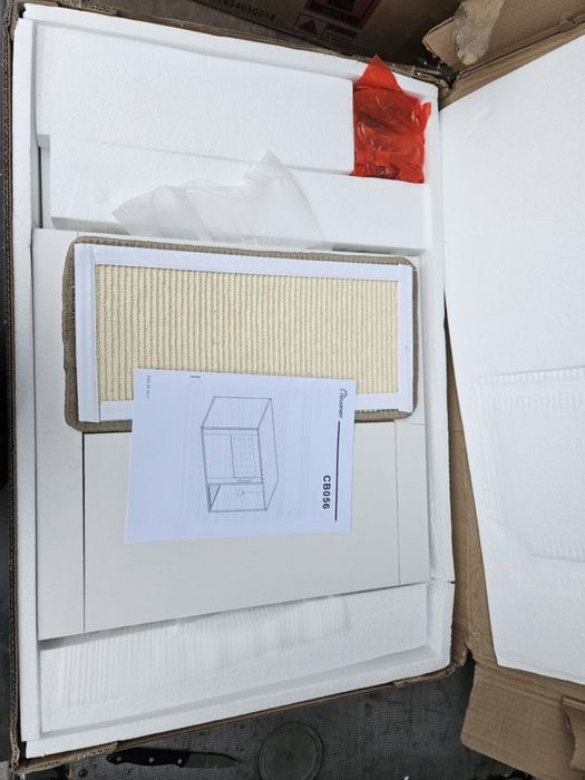 Szafka na kuwetę dla kota domek stolik boczny BOHO 50x80x50 cm WADA