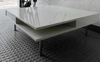 mesa de centro IKEA, branco, lacado, 95 x 95