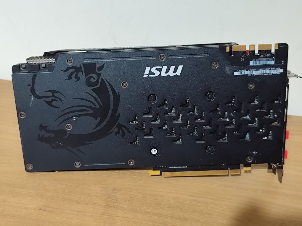 Placa de Vídeo MSI GeForce GTX 1080 Gaming X 8GB – Usada, como nova.