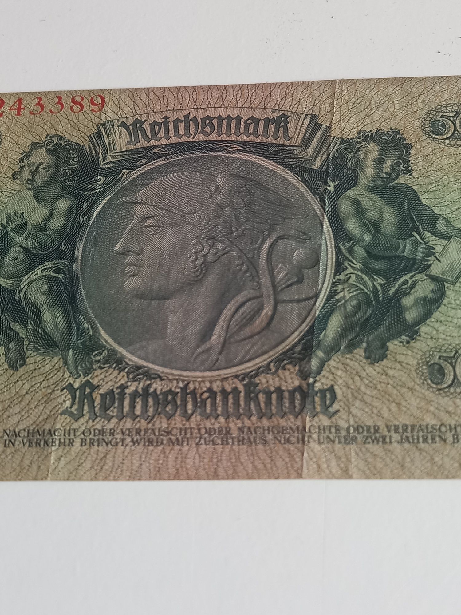 Banknot 50 Reichsmark z 1933 roku