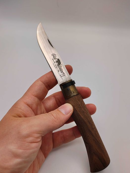 Canivete clássico madeira nogueira Old bear XL