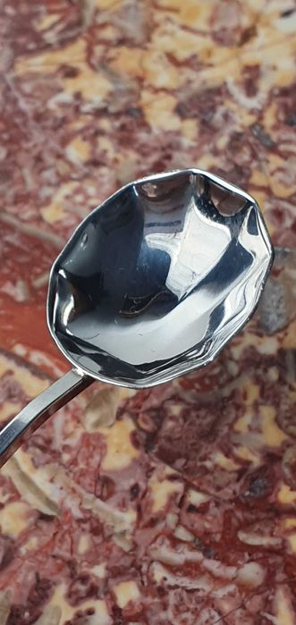 Zestaw pięknych posrebrzanych łyżeczek w stylu Art Deco Antyk, Pudełko