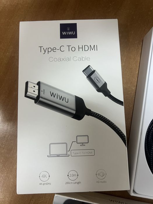Кабель WIWU USB Type-C to HDMI, 4K, 2m