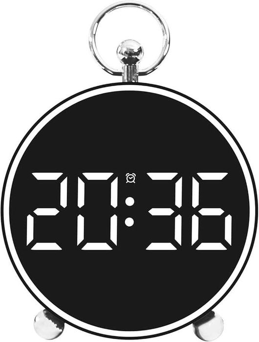 Budzik zegar elektroniczny cyfrowy z alarmem zegarek dzień/noc