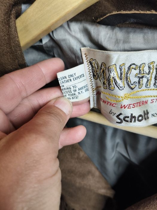 Stara skórzana kurtka z frędzlami Rancher 32