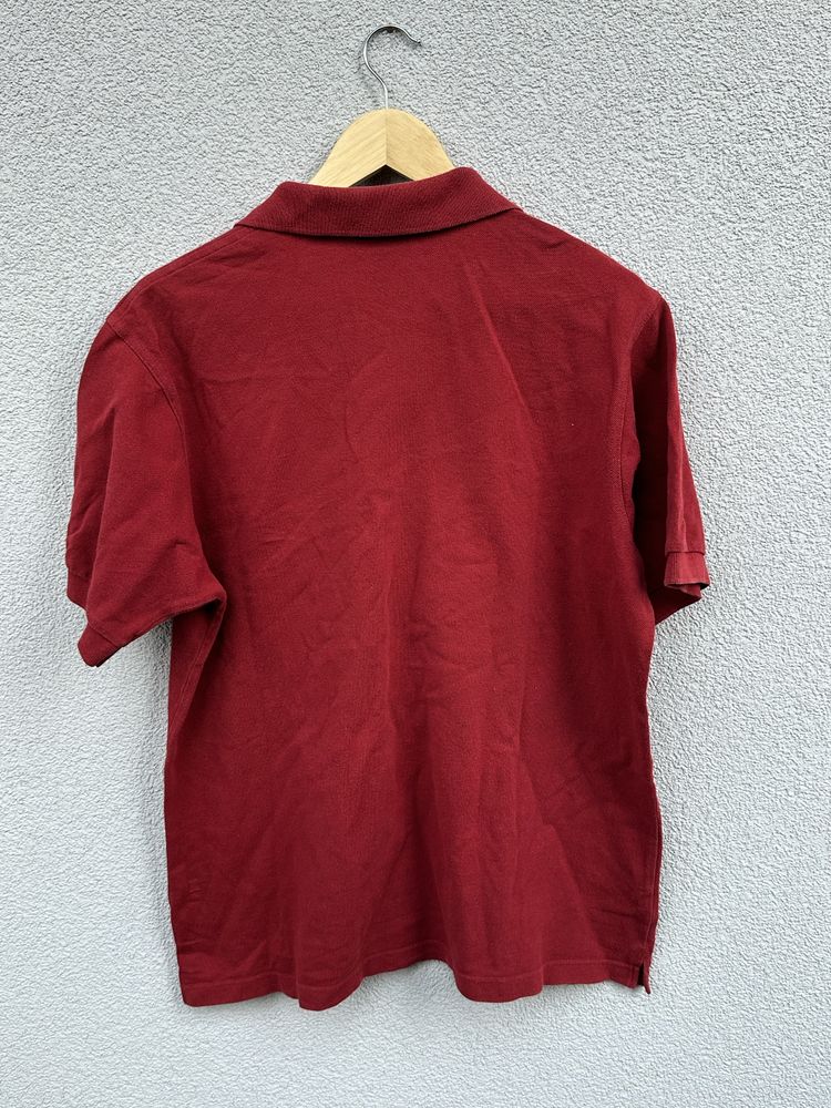 Hugo Boss L czerwona koszulka polo haft logo