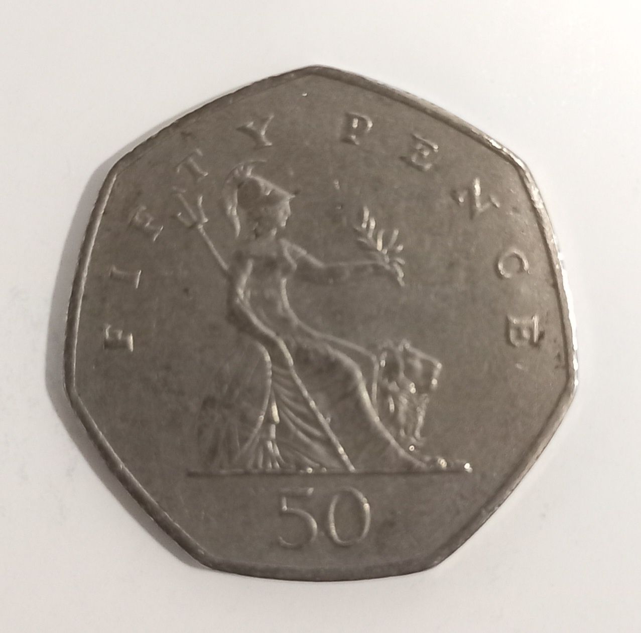 Moeda Fifty Pence Libra