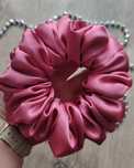 Scrunchie do włosów rozm XL Satyna