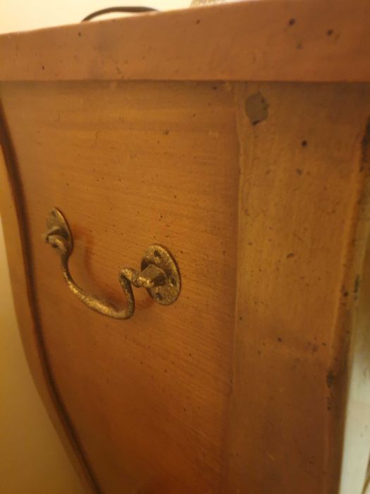 Consola em cerejeira com duas gavetas Estilo inglês