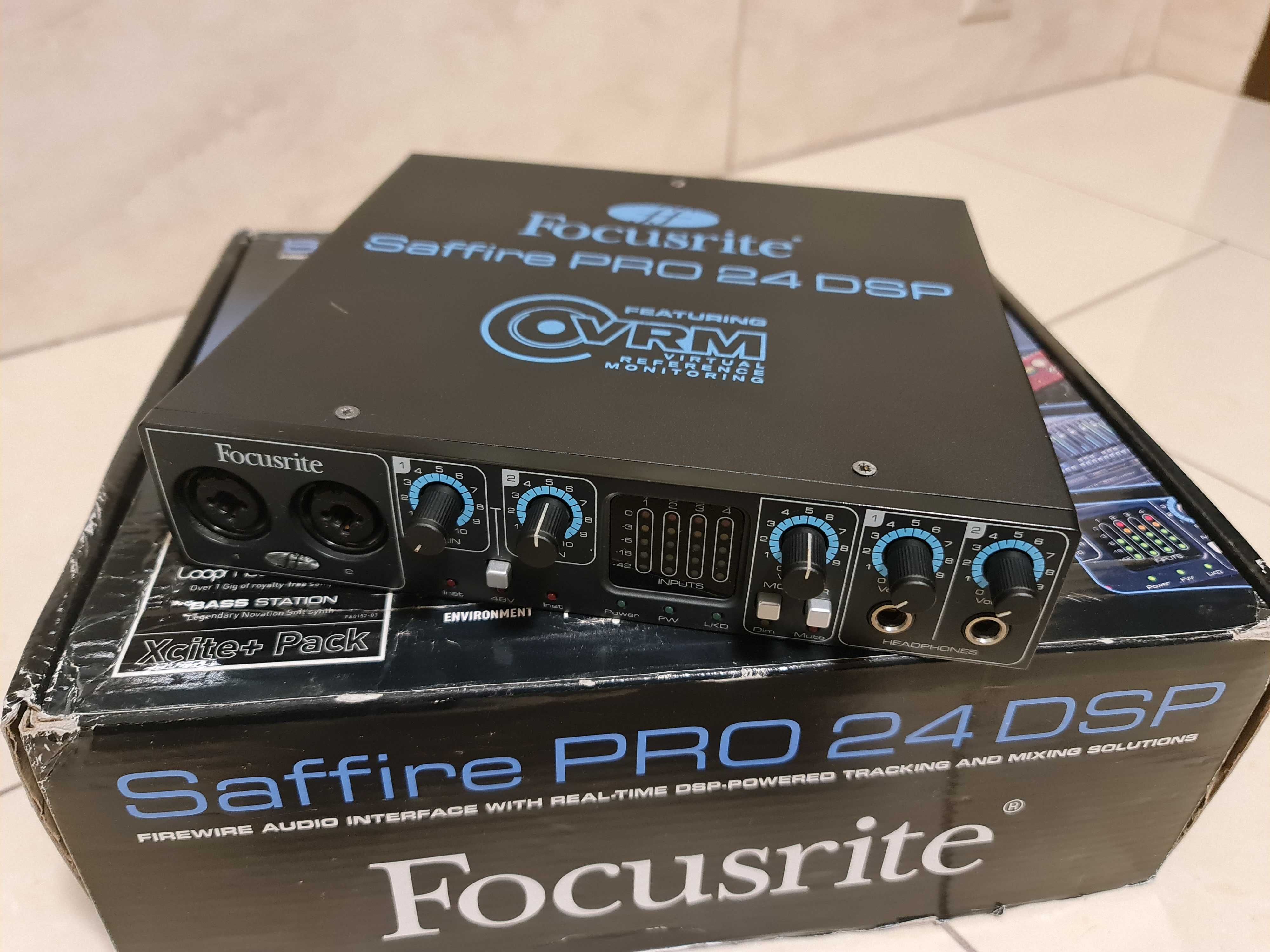Interfejs audio  Focusrite Saffire Pro 24 DSP plus karta PCie FireWire