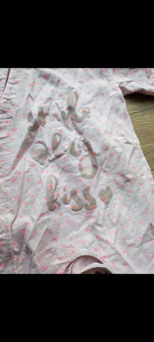 Pajacyki dla dziewczynki 2 sztuki rozmiar 62