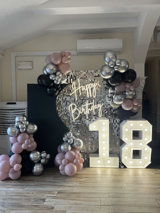 Scianka balonowa dekoracje balonowe balony z helem