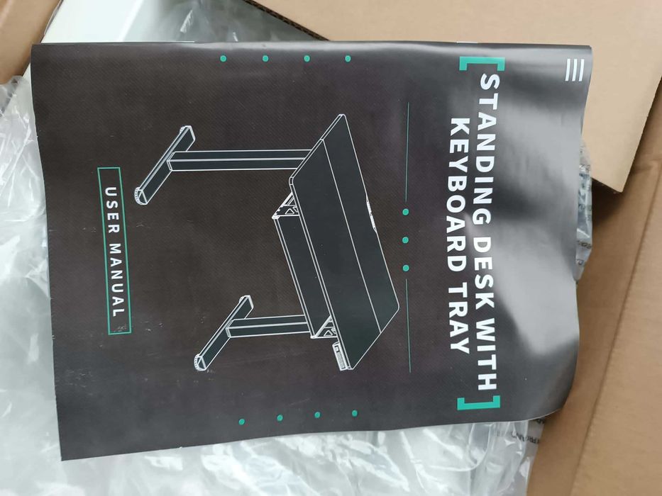 FEZIBO Biurko do pracy na stojąco, z elektryczna regulacją