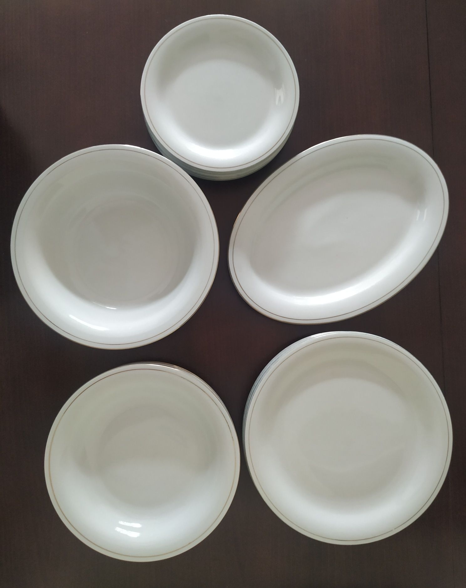 Porcelanowy serwis obiadowy biały Zepter na 6 osób