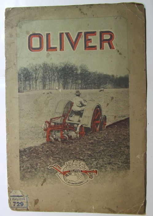 Stara przedwojenna reklama pługa OLIVER