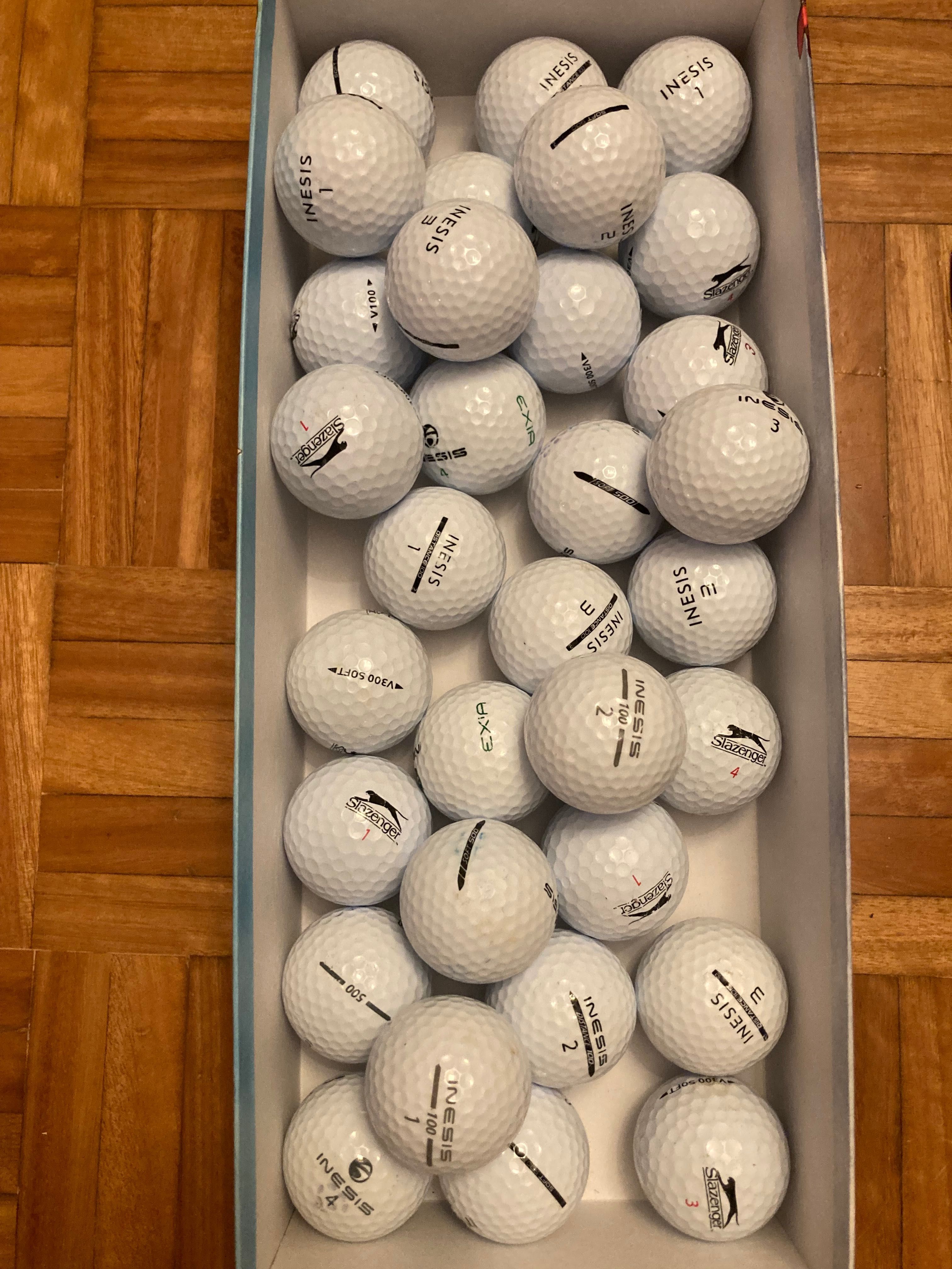 Bolas de golfe muito bom estado.