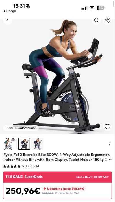 Bicicleta estática FS50 (Nova)