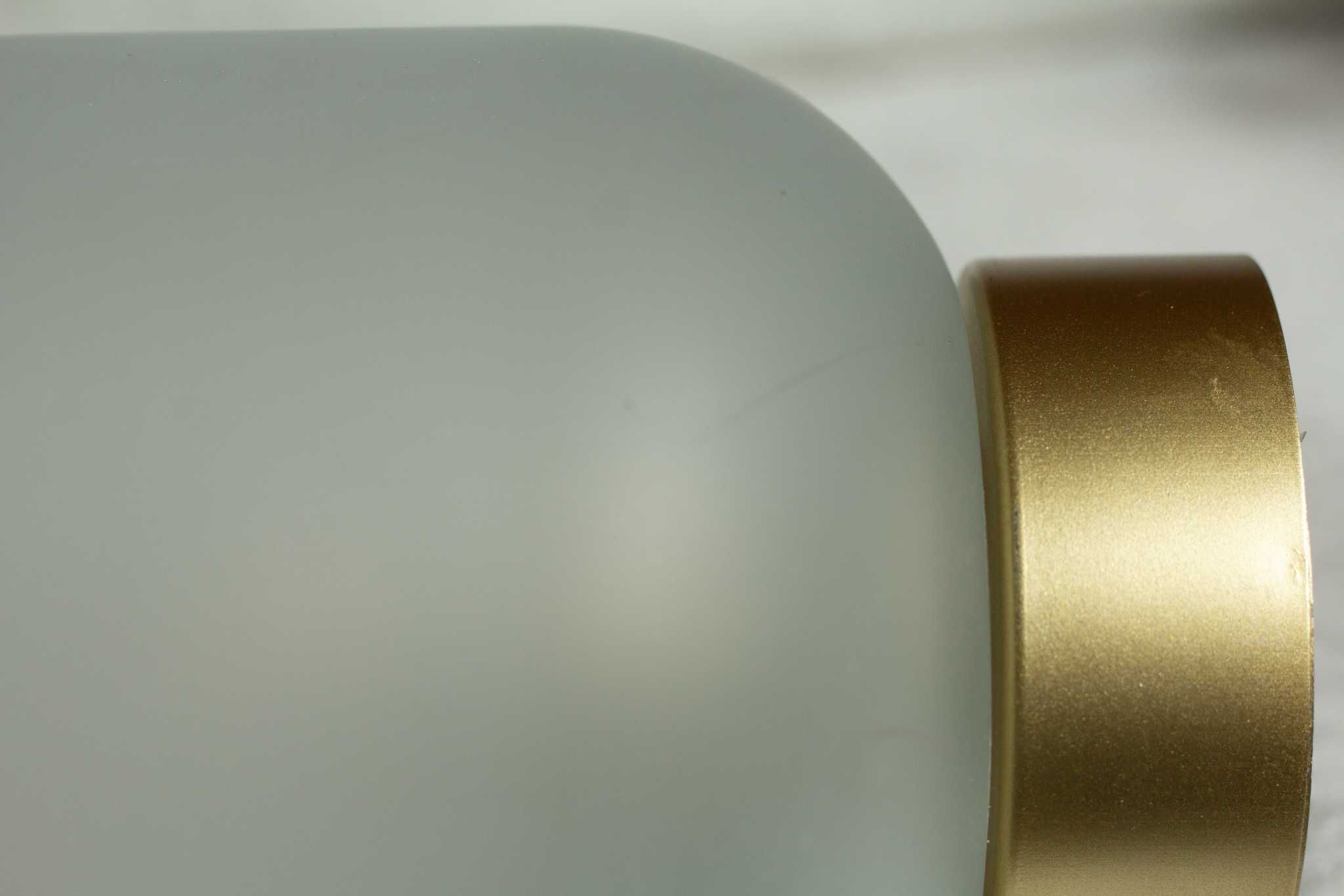 Lampa mleczne szkło JYSK home design złoto loft