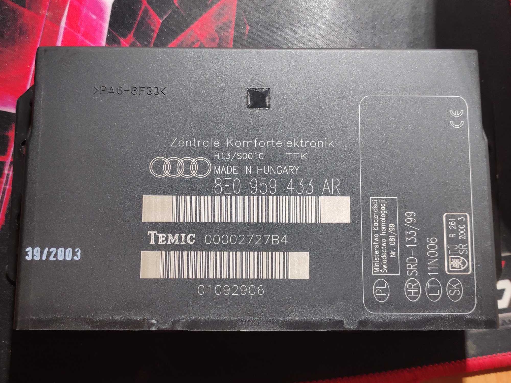 Блок комфорту Audi A4 B6 8E0959433