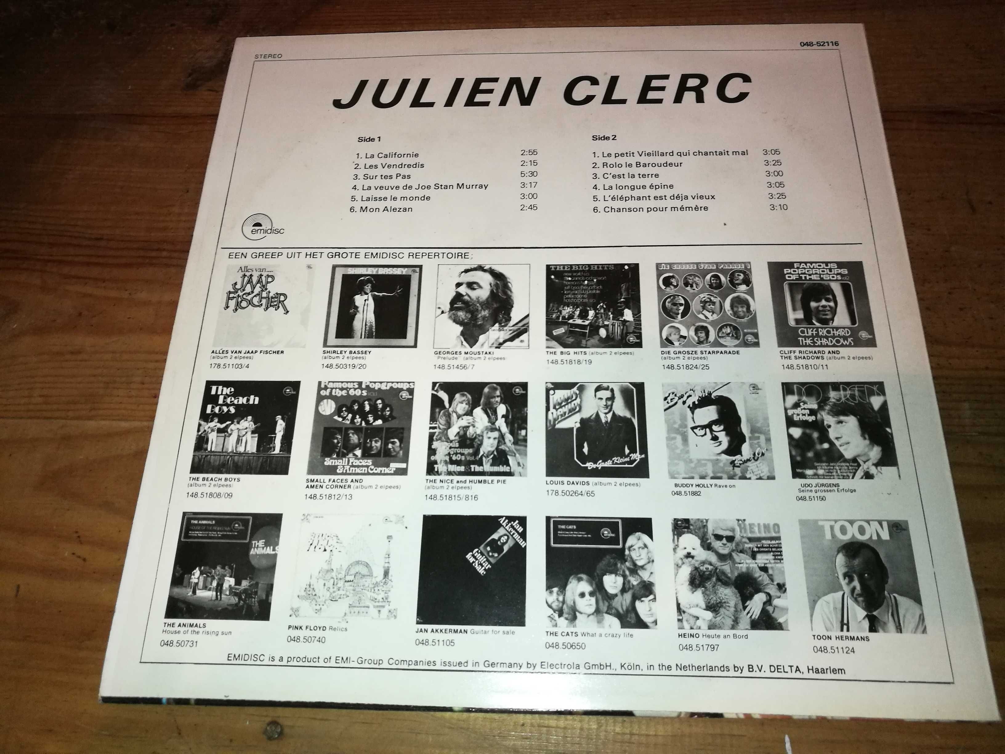 3 Lps de Julien Clerc (preços diferentes)