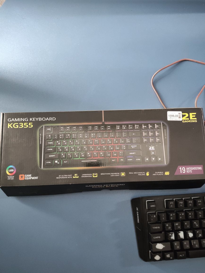 (Несправна) клавіатура 2Е Gaming KG355