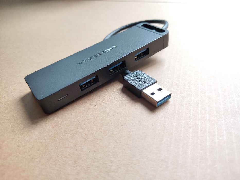Новый хаб от Vention на 4 USB 3.0 разъема с micro USB питанием (15 см)