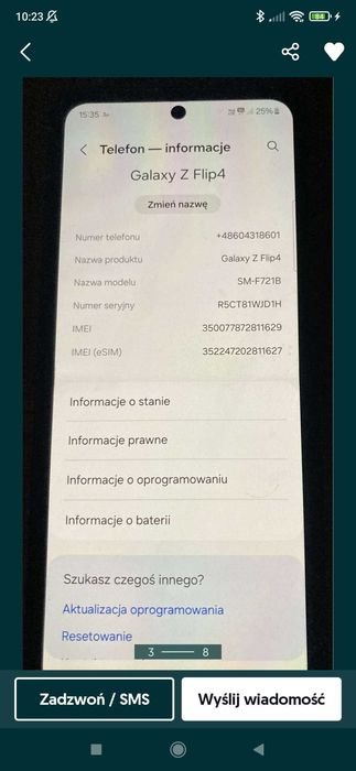 SAMSUNG Galaxy Z Flip 4 8/128GB 5G Stan Idealny Grafit