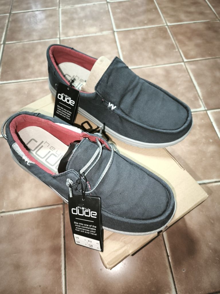 Мокасины Hey Dude Wally, ткань,пена, super light 42,44.