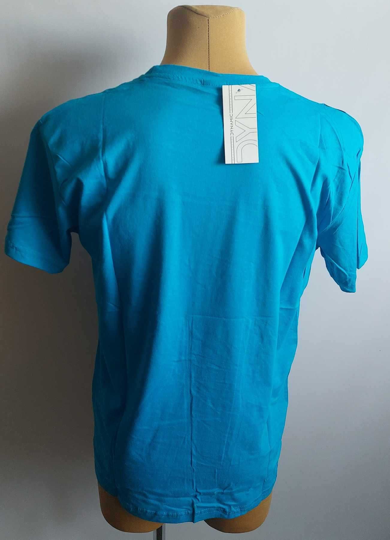 Koszulka męska bawełna t-shirt męski turecki DYNAMIC r. M obwód 104 cm