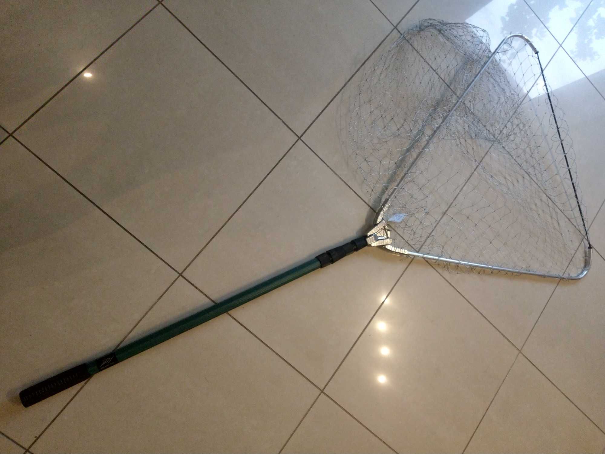 Składany metalowy podbierak 240/80 Miracle Fish siatka kevlon