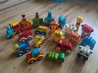 Lego Duplo klocki konstrukcyjne zwierzęta pojazdy pociąg