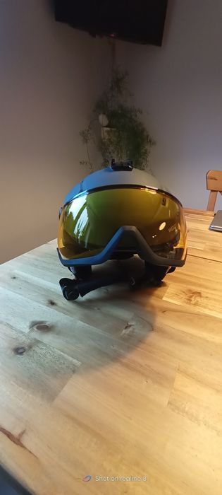 Kask narciarski z przyłbicą WEDZE 2 szyby rozmiar 54-59