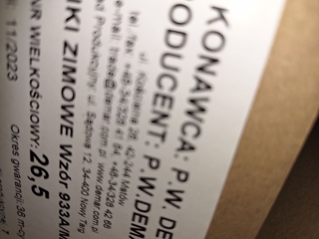 Zimowe buty w.o.j.s.k.o.w.e