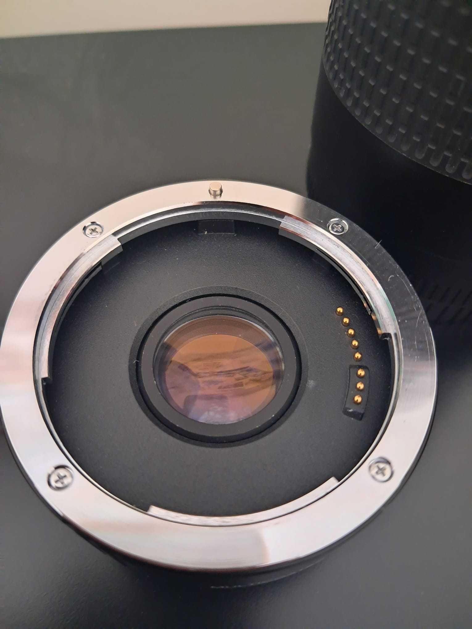 Canon EF 75-300mm f/4-5.6 II USM + Teleconverter – Excelente Estado