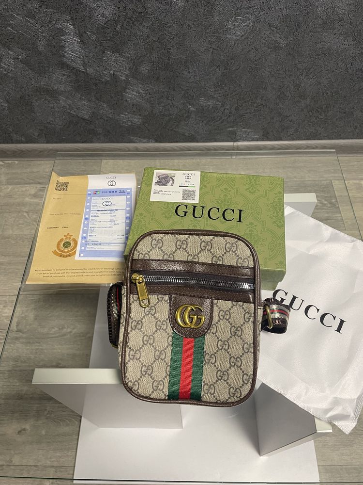 Мужская сумка барсетка gucci